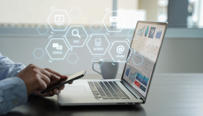 Íconos con difrentes estrategias de inbound marketing