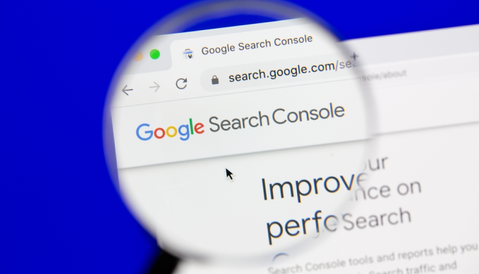 Aplicación de Google Search Console en internet