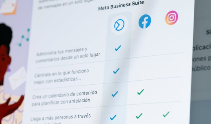 Opciones de Meta Business Suite, herramienta para redes sociales